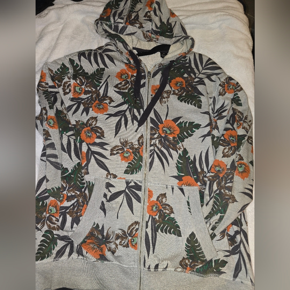 Sean John Light Gray Hoodie 2XL